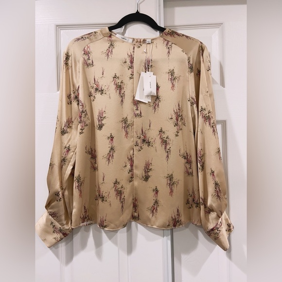 Vince Tops - NWT Vince Wisteria Silk Mock Neck Blouse